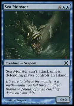 Sea Monster - Light Play MTG 10th Edition - Image 1