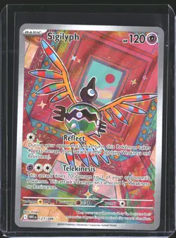 Sigilyph 121/086 Illustration Rare White Flare Pokemon NM/M - Image 1