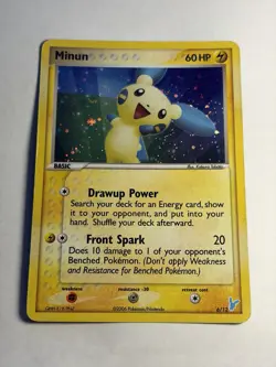 Pokemon TCG Minun 6/12 EX Trainer Kit 2 Plusle & Minun Holo Common 60 HP - Image 1