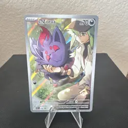 Pokemon TCG N's Zorua 189 SV: Scarlet & Violet Promo Full Art Holo 70 HP Basic - Image 1