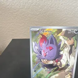 Pokemon TCG N's Zorua 189 SV: Scarlet & Violet Promo Full Art Holo 70 HP Basic - Image 2