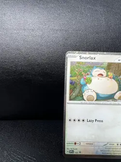 Pokemon TCG Snorlax SVP122 Scarlet Violet Black Star Promo Cosmo Holo - Image 2