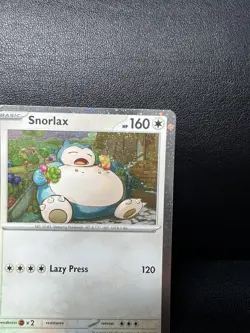 Pokemon TCG Snorlax SVP122 Scarlet Violet Black Star Promo Cosmo Holo - Image 3