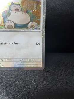 Pokemon TCG Snorlax SVP122 Scarlet Violet Black Star Promo Cosmo Holo - Image 4