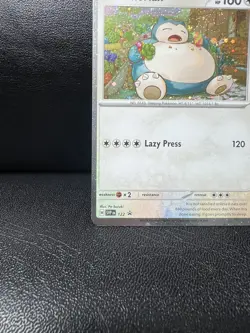 Pokemon TCG Snorlax SVP122 Scarlet Violet Black Star Promo Cosmo Holo - Image 5