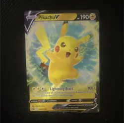 Pokemon Pikachu V SWSH198 Sword & Shield Promo Holo Basic 190 HP - Image 1