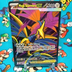 Mega Skarmory ex 106/088 Ultra Rare Perfect Order Pokemon Holo Near Mint - Image 1