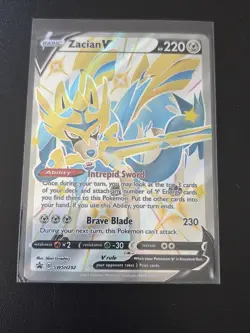 Pokemon Zacian V Promo Full Art Holo SWSH292 Sword & Shield V 220 HP English - Image 1