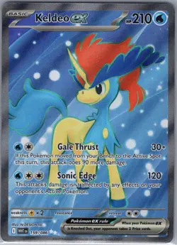 Keldeo ex 159/086 SV: White Flare - Pokemon Card - NM - Image 1