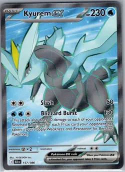 Kyurem ex 157/086 SV: Black Bolt - Pokemon Card - NM - Image 1
