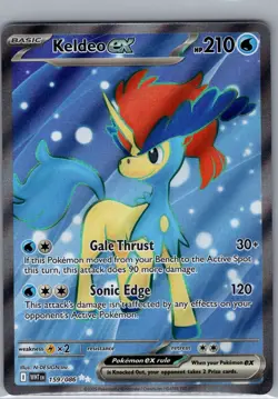 Keldeo ex 159/086 SV: White Flare - Pokemon Card - NM - Image 1