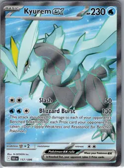 Kyurem ex 157/086 SV: Black Bolt - Pokemon Card - NM - Image 1