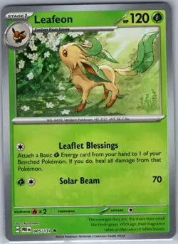 Leafeon Poke Ball 005/131 SV: Prismatic Evolutions - Pokemon Card - NM - Image 1