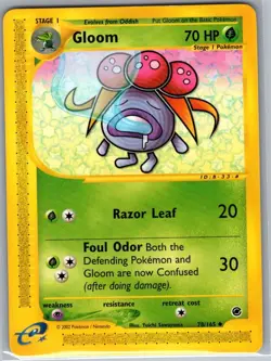 Gloom 78/165 Non Holo Expedition - Pokemon Card - NM - Image 1