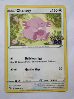 Chansey 51/78 Uncommon | Pokemon GO | Pokemon Card - Image 1