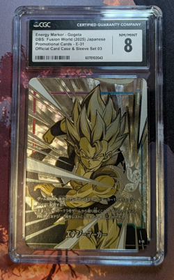 CGC 8 Energy Marker Gogeta DBS Fusion World (E-31)- Card Case & Sleeve Set 3 - Image 1