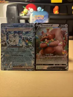 2 Card Pokemon TCG Lot Ex And V - Image 1