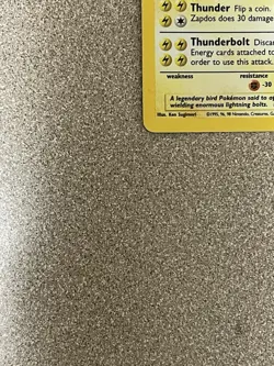 Pokemon Base Set Zapdos Holo 16/102 MODERATELY PLAYED- - Image 3
