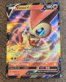 Victini V 025/202 Sword & Shield Ultra Rare Holo Pokemon Card - Image 1