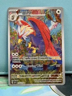 Braviary 214/191 Illustration Rare - Surging Sparks - Pokemon TCG NM Holo - Image 1