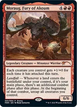 Moraug, Fury of Akoum -Foil Near Mint MTG Promos: Unique and Miscellaneous - Image 1