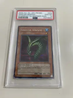Yugioh SDD-002 Sinister Serpent PSA 10 - Image 1