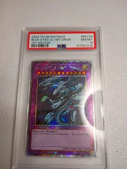 2024 YU-GI-OH! Blue Eyes Ultimate Dragon RA03-EN178 PSA 8 - Image 1