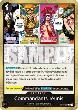 Carte One Piece COMMANDANTS REUNIS R OP12-097 L'Heritage Du Maitre Neuve FR - Image 1