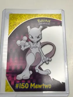 Pokemon Topps #150 Mewtwo PC5 Clear Tv Animation Clear Card Blue Label - Image 1