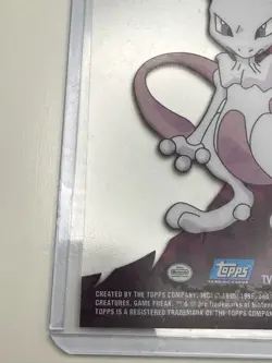 Pokemon Topps #150 Mewtwo PC5 Clear Tv Animation Clear Card Blue Label - Image 5