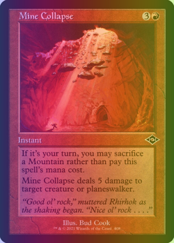 MTG #408 *FOIL* Mine Collapse Modern Horizons 2 (MH2) NM Card - Image 1