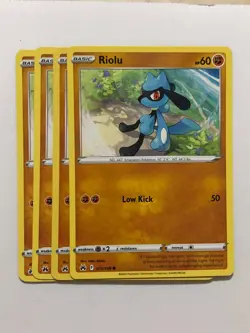 Pokemon Card Crown Zenith 4x Playset Riolu 070/159 NM - Image 1