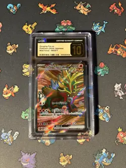 Pokemon Cards Gouging Fire ex 085/071 Full Art Wild Force - CGC 10 PRISTINE - Image 1