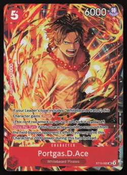 Portgas.D.Ace (Illustration Box Vol.5) ST15-005 Foil One Piece Promotion Card NM - Image 1