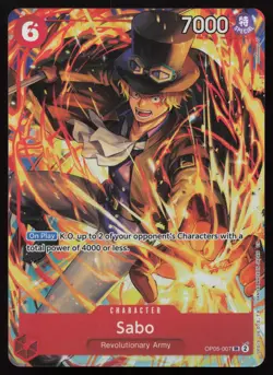 Sabo (Illustration Box Vol.5) OP05-007 Foil One Piece Promotion Cards NM - Image 1