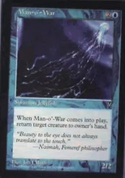 Man-o'-War - Visions: #37, Magic: The Gathering Nm R125 - Image 1