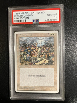 WRATH OF GOD 4th Edition PSA 10 GEM MINT Population Only 4!!! - Image 1