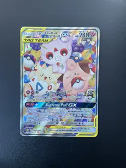 Pokemon Togepi & Cleffa & Igglybuff GX 143/236 Cosmic Eclipse Ultra Rare Full A… - Image 1