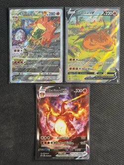 Pokemon Cards x3 Charizard Vstar Vmax V UPC Black Star Promo SWSH #260 #261 #262 - Image 1