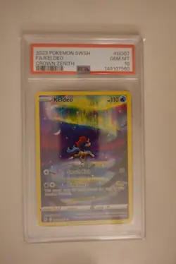 PSA 10 2023 Pokemon Crown Zenith Keldeo GG07/GG70 Holo EN - Image 1