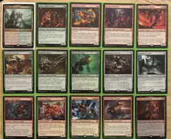 Budget Casual Commander MTG Green Red Oil Counters W Migloz Maze Crusher Ready - Image 1