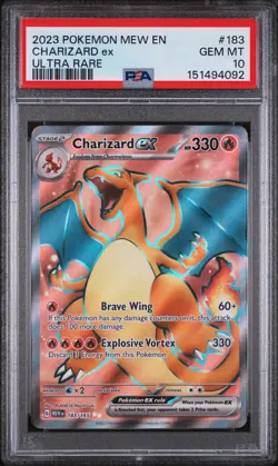 Pokemon 151 Charizard ex 183 PSA 10 - Image 1