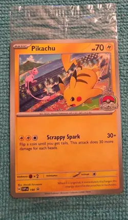 Pikachu 190 Black Star Promo World Championships 2024 SVP EN Sealed Pokemon TCG - Image 1