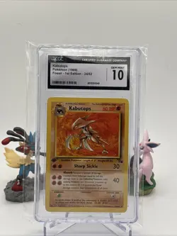 Kabutops 24/62 1st Edition - Pokemon Fossil - CGC 10 GEM MINT - Image 1