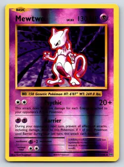 Mewtwo 51/108 Rare Evolutions Pokemon Reverse Holo Near Mint - Image 1