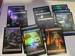 MTG - FOIL Full ART Land Partial Set (12 lands) - Final Fantasy - Image 1
