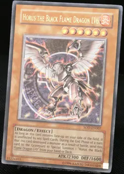 Yu-Gi-Oh! Horus The Black Flame Dragon LV6 SOD-EN Ultimate Rare [EX-NM]| EN 2004 - Image 3