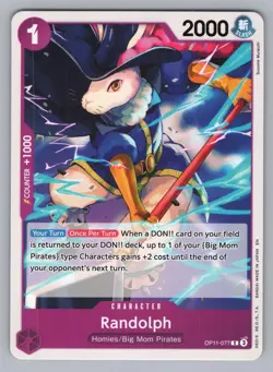 RANDOLPH -OP11-077 C A FIST OF DIVINE SPEED ONE PIECE NM OP11 2025 2 - Image 1