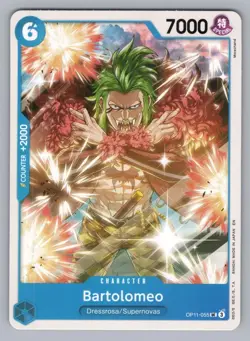 BARTOLOMEO OP11-055 UC A FIST OF DIVINE SPEED ONE PIECE NM OP11 2025,. - Image 1