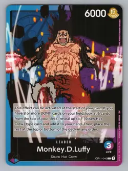 MONKEY.D.LUFFY (040) OP11-040 L A FIST OF DIVINE SPEED ONE PIECE NM OP11 2025 - Image 1